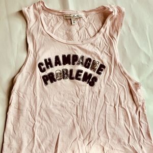 “Champagne Problems” graphic tank